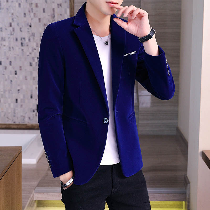Men’s Slim Fit Corduroy Blazer – Classic Lapel Casual & Semi-Formal Jacket, M–3XL