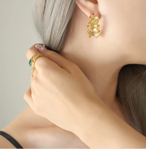 GeoPlait Earrings for Women – Geometric Braided Statement Jewelry