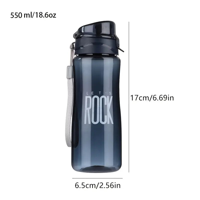 550ML Sports Water Bottle – Portable Reusable Plastic Cup for Fitness & Travel