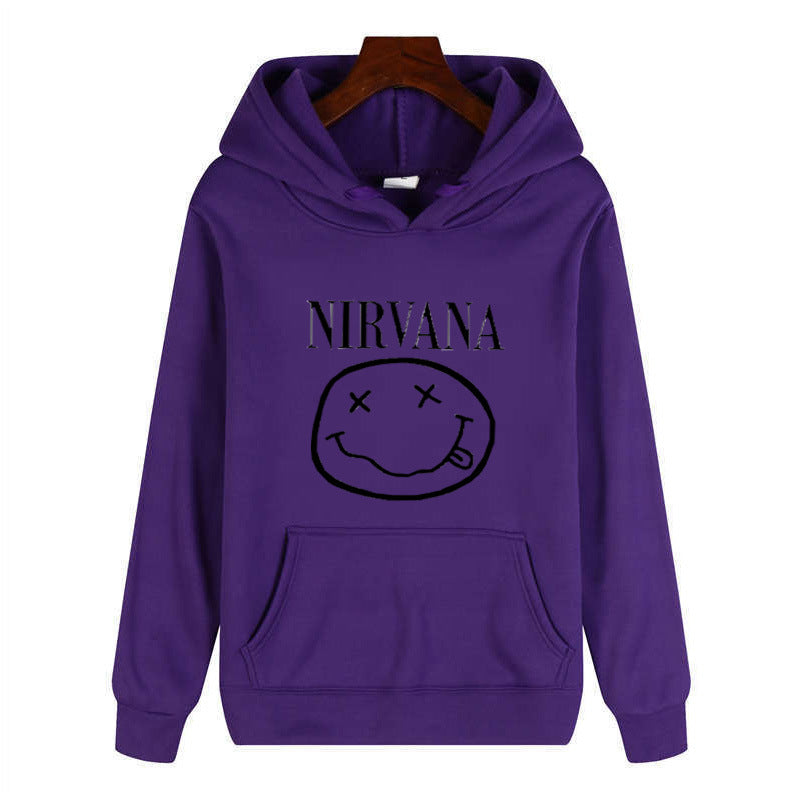 Unisex Trendy Hooded Sweatshirt – Loose-Fit Polyester Pullover Hoodie, 6 Colors, S–3XL