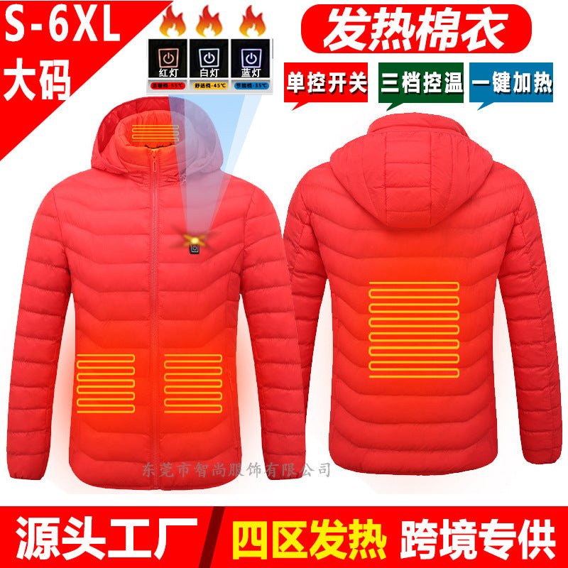 Smart Heated USB Graphene Jacket – Unisex Adjustable Winter Heating Jacket, S–6XL