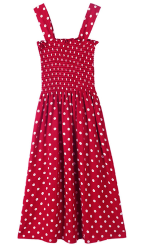 Women’s Polka Dot Dress – Lightweight Polyester Casual & Party Dress, S–3XL