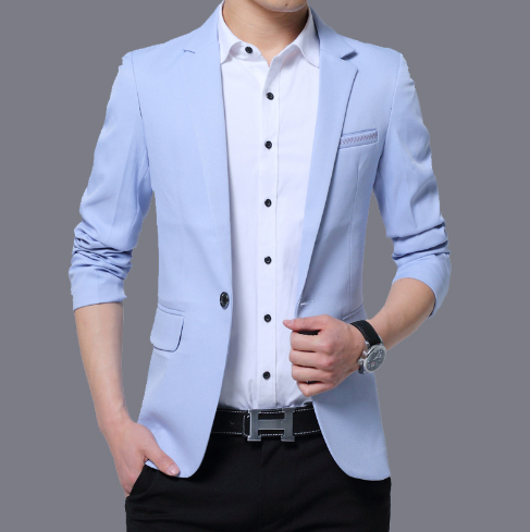 Men’s Slim Fit Casual Blazer – Trendy Smart Casual Business Jacket