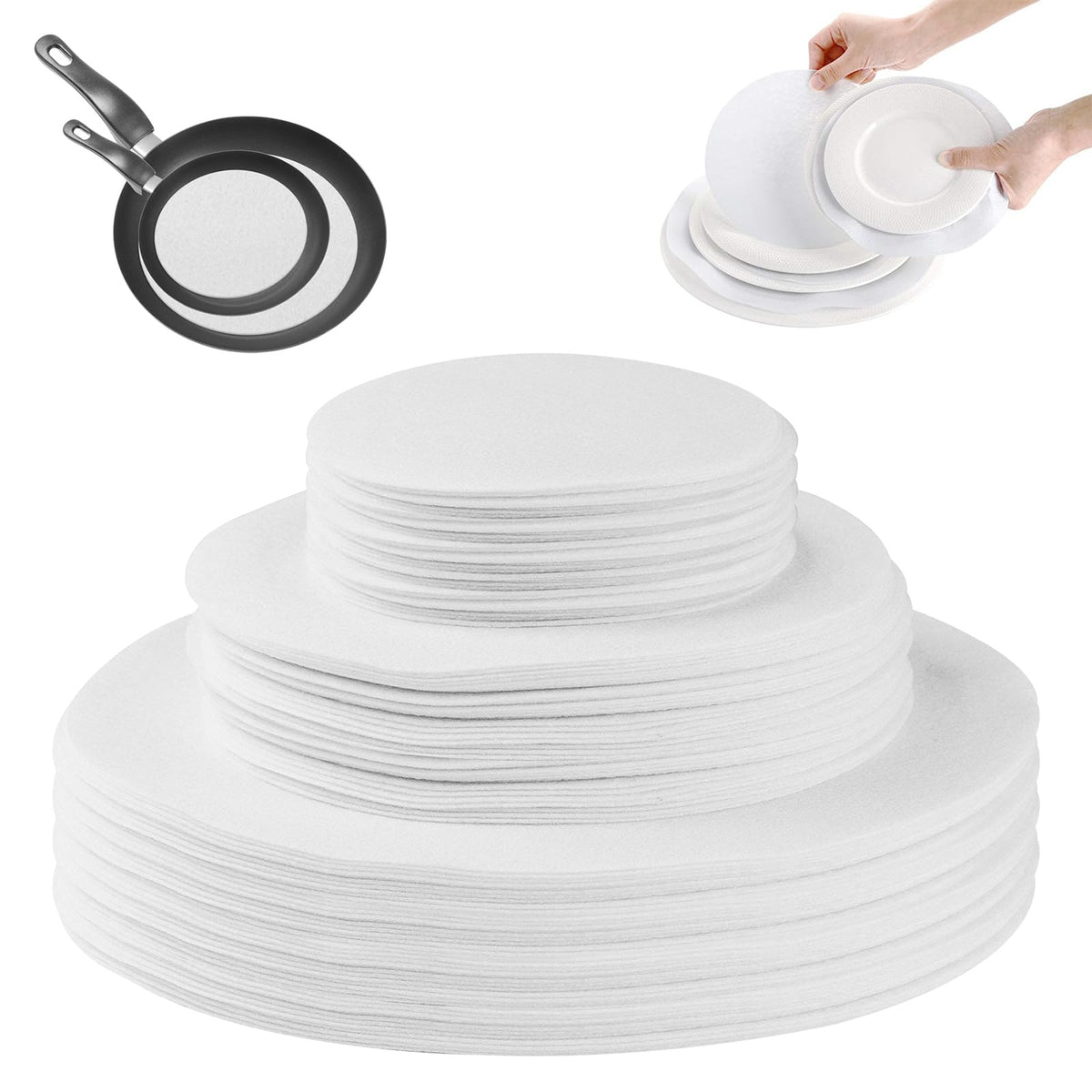 LITLANDSTAR Plate China Storage Dividers – 144-Piece Premium Felt Dish Protectors
