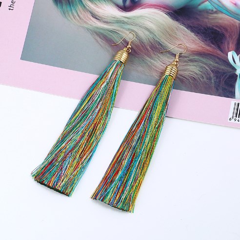 Long Tassel Dangle Earrings for Women – Elegant Statement Jewelry