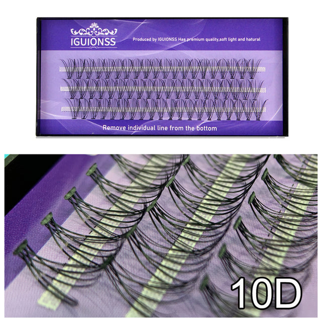 Natural Segmented Eyelash Extensions – 0.1mm B, C, D & DD Curl, 8–15mm