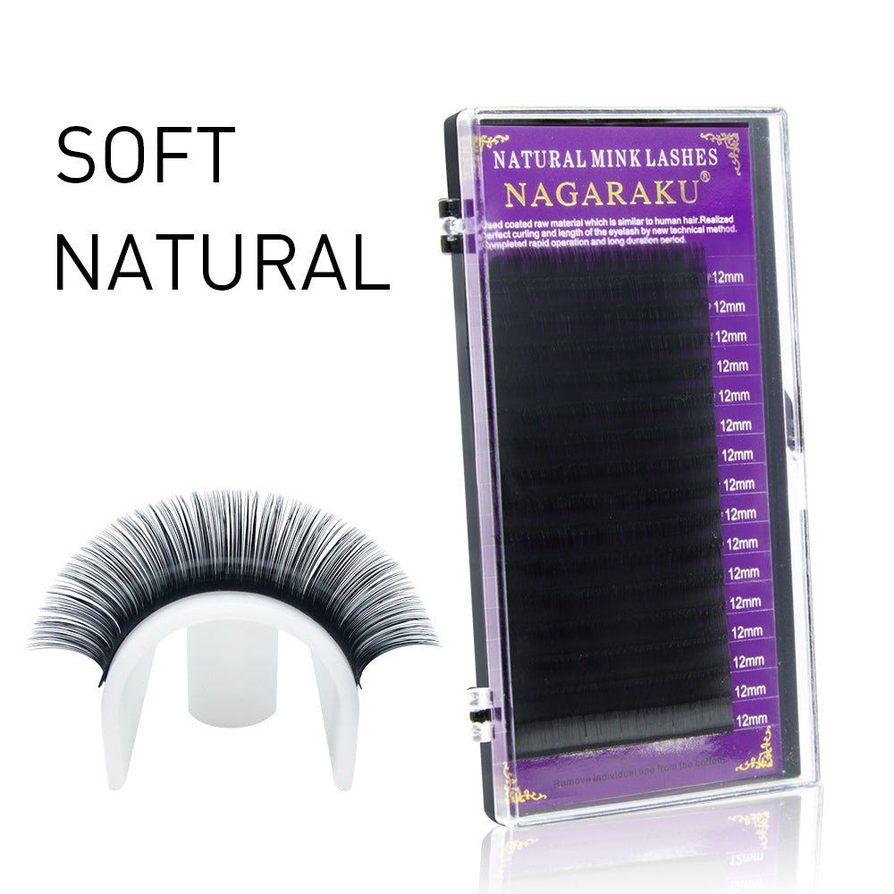 Soft Manual Flowering Eyelash Extensions – Lightweight C & D Curl Lashes, 7–16mm