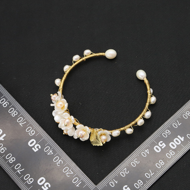 Women’s Adjustable Freshwater Pearl Bracelet – Elegant Natural Pearl Jewelry