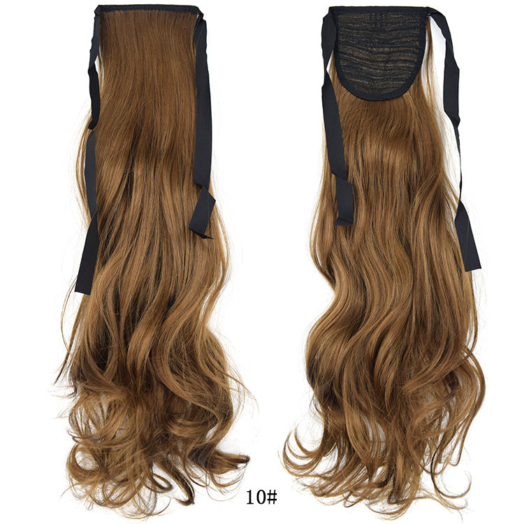 50cm Invisible Ponytail Hair Extension for Women – High-Temperature Silk, 47 Colors