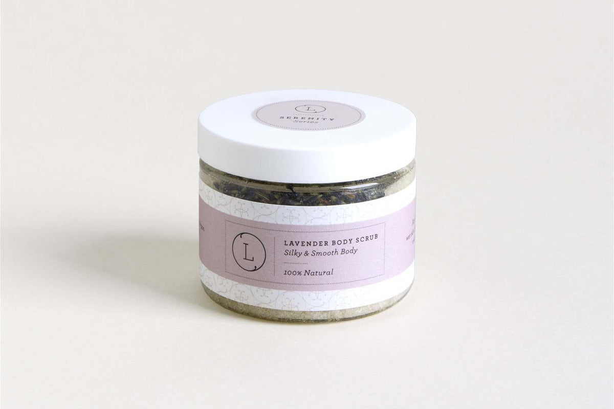 Lavender Body Salt Scrub – Handmade Natural Exfoliating Skin Treatment