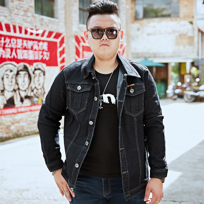 Plus Size Men’s Denim Jacket – Casual Everyday Outerwear – USA