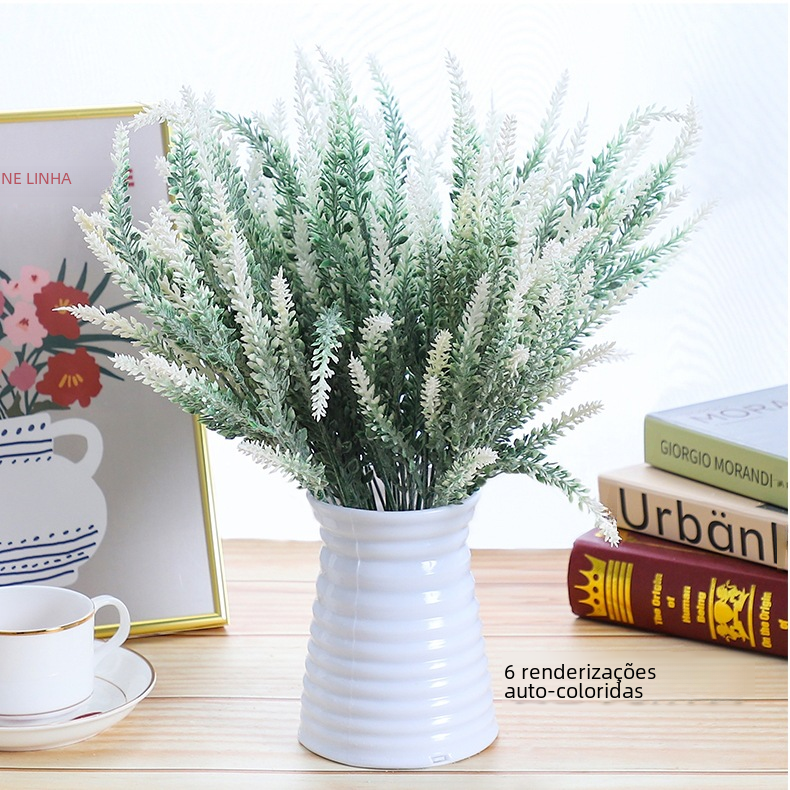 Everlasting Lavender Faux Flower Bouquet – Lifelike Artificial Floral Decor