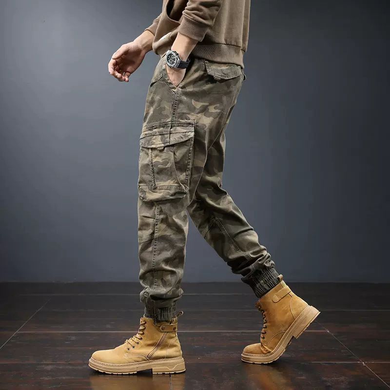 Men’s Cargo Tactical Pants – Casual Multi-Pocket Utility Trousers