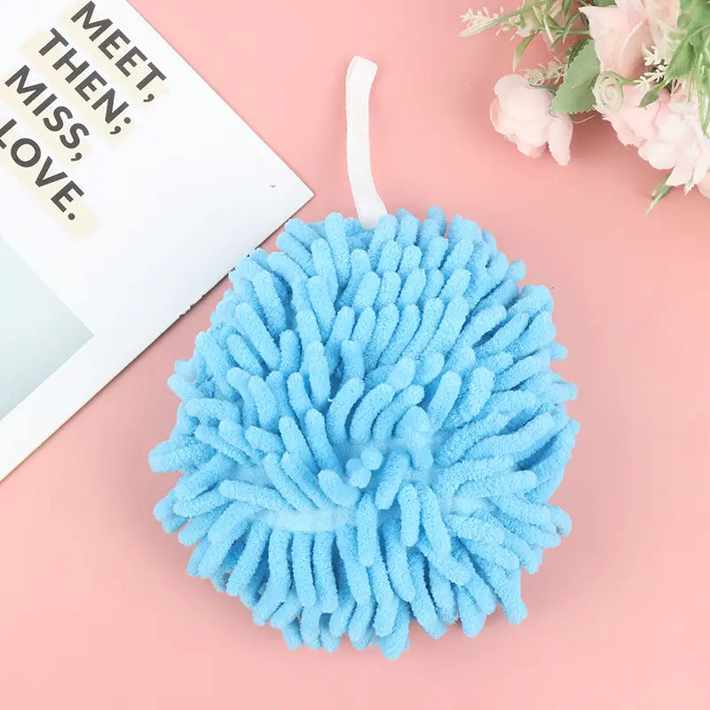 Hanging Microfiber Hand Towel – Quick-Dry Loop Towel for Kitchen & Bathroom