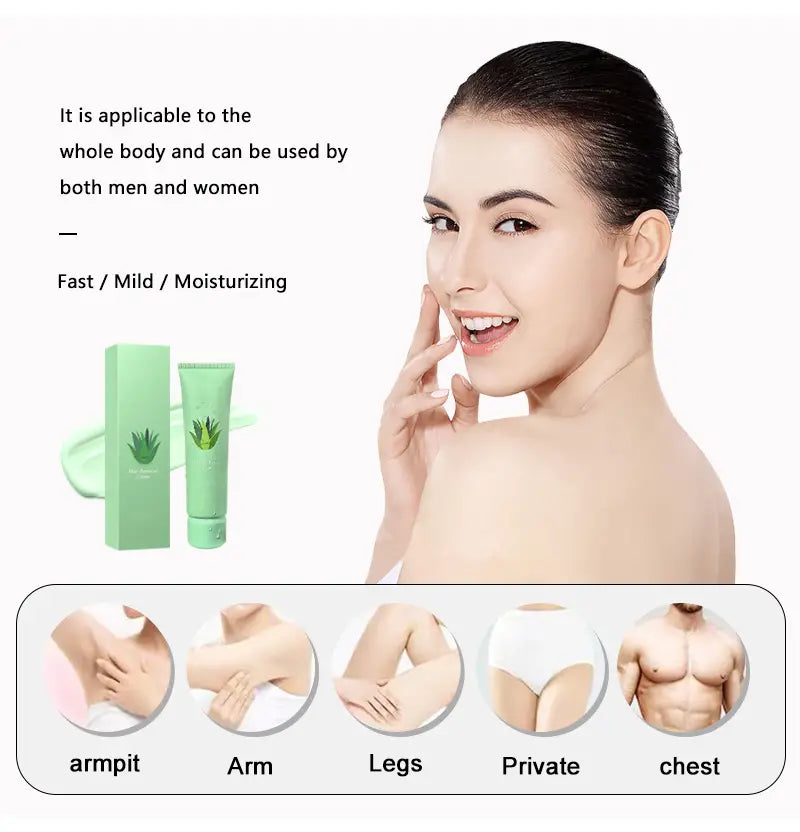 Aloe Hair Removal Cream for Body & Leg Hair – 100g