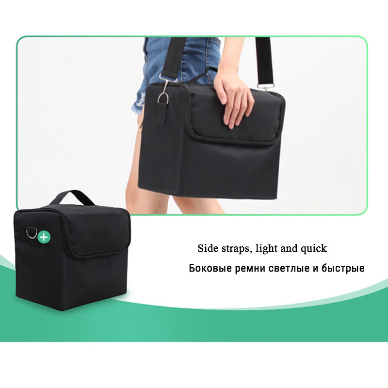 Oxford Makeup Case – Portable Beauty Tool Organizer & Cosmetic Travel Bag