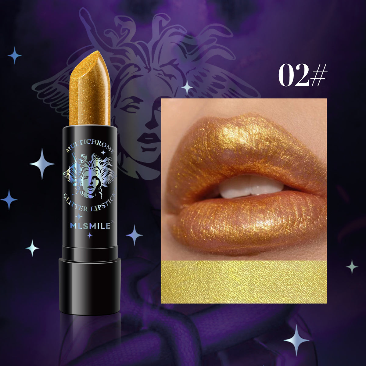 Ladies Sparkly Pearl Christmas Lipstick