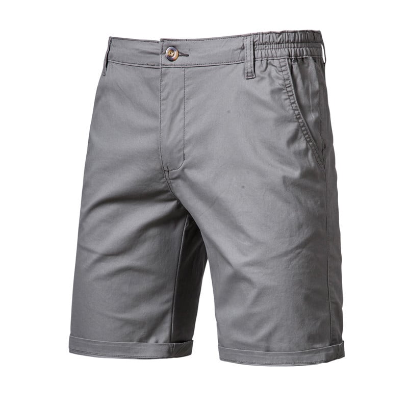 Men’s Slim-Fit Casual Straight Shorts – Lightweight Cotton Summer Shorts