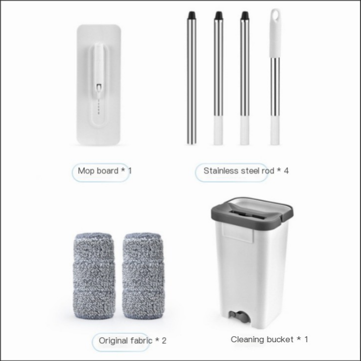 Self-Cleaning Flat Mop – Wet & Dry Home Cleaning System