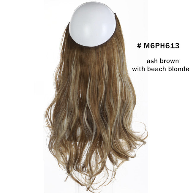 45cm Invisible Long Wavy Hair Extensions – Fish Line Synthetic Hairpiece, 32 Colors