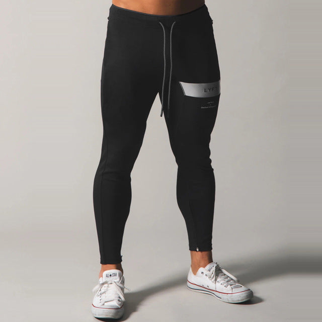 Men’s Cotton Slim-Fit Running & Training Pants – USA