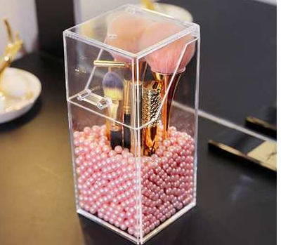 Transparent Acrylic Makeup Brush Storage Holder
