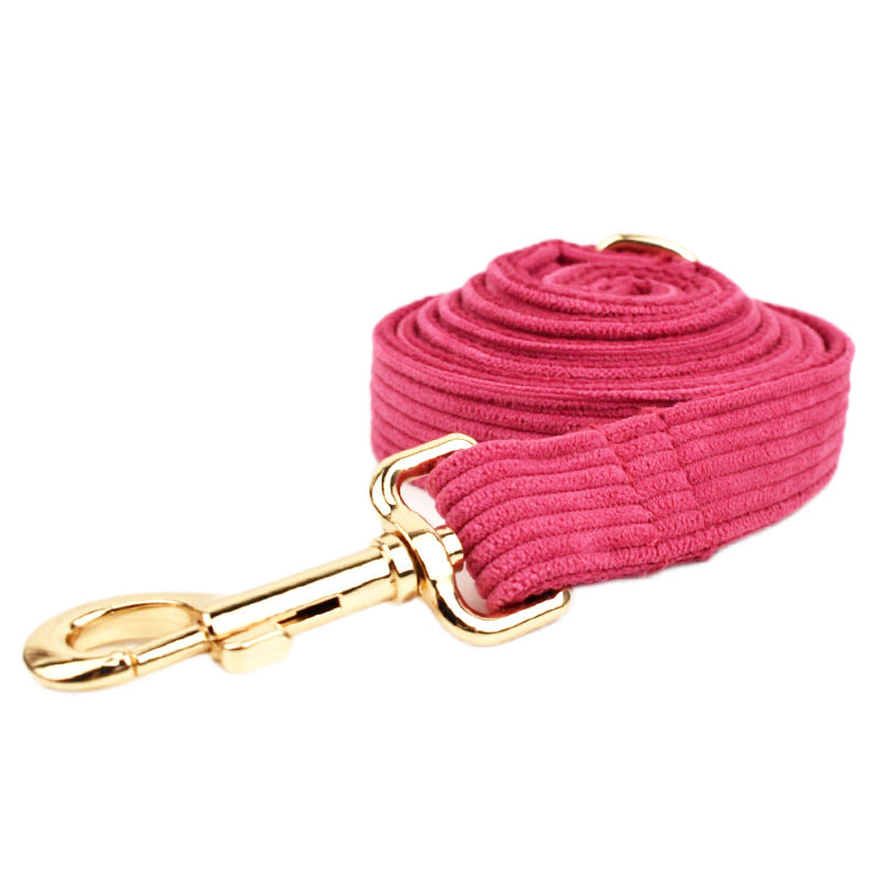 Rose Velvet Dog Collar & Accessories – Luxury Bow Collar, Leash & Pet Walking Collection