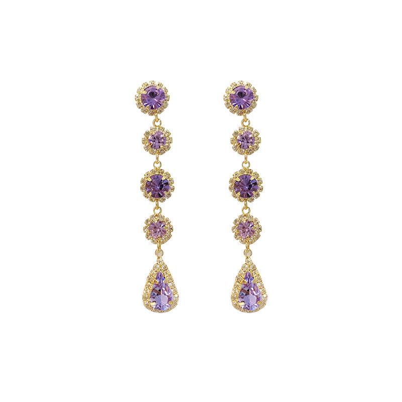 Baroque Crystal Drop Earrings – Elegant Statement Jewelry – USA