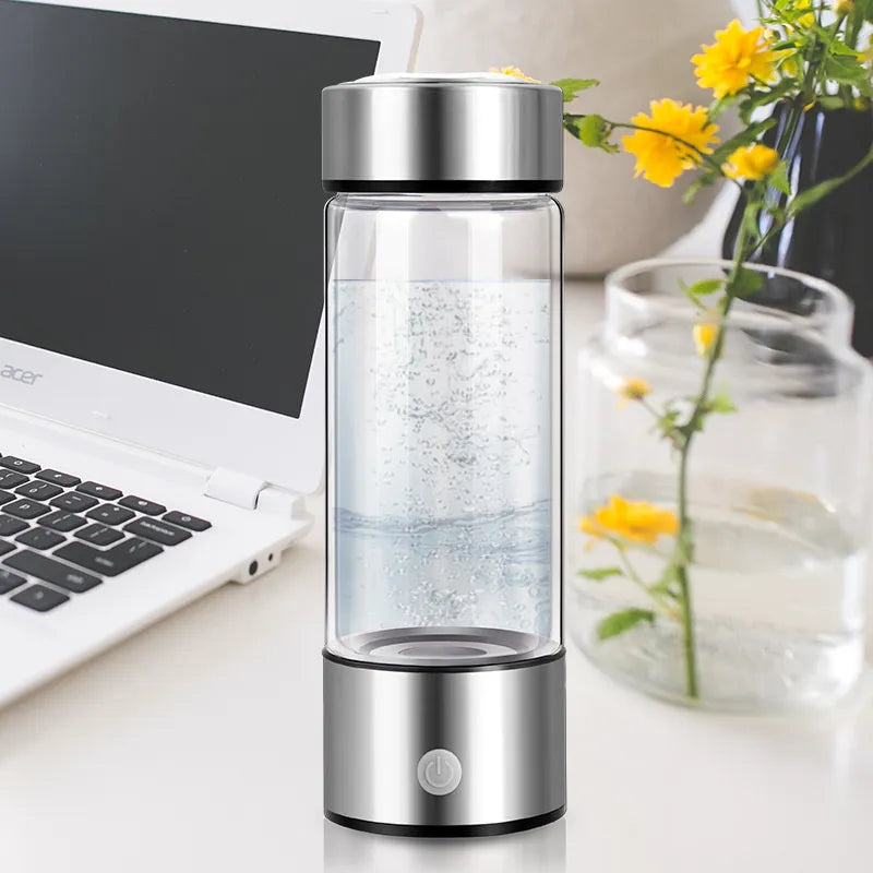 Portable Electric Hydrogen Water Bottle – Rechargeable Hydrogen-Rich Water Generator