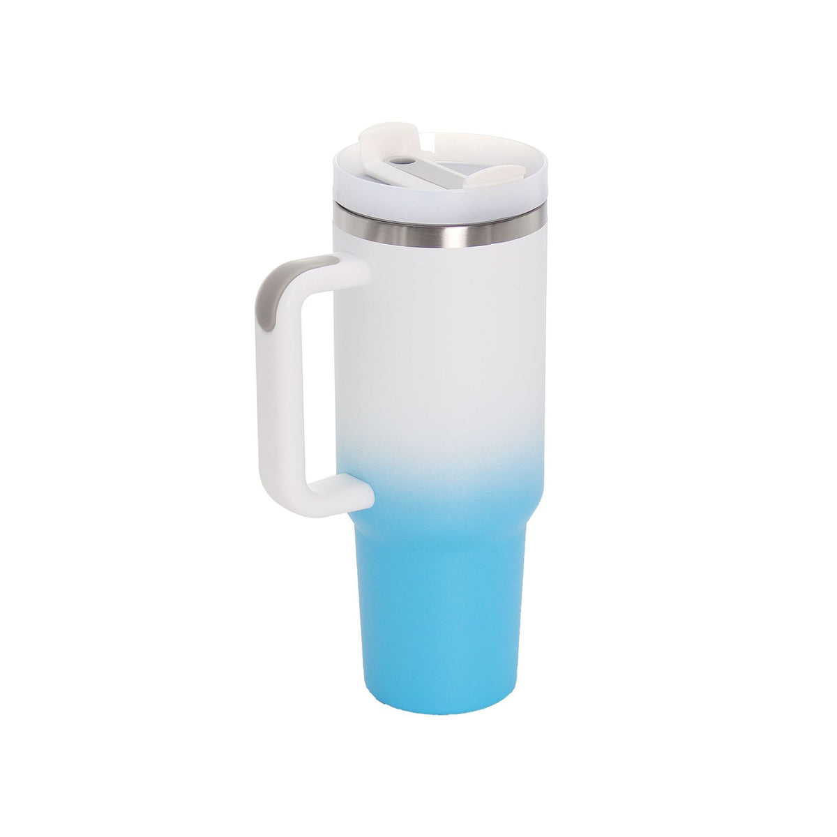 40oz Stainless Steel Travel Mug with Straw & Handle – Insulated 1200ML Tumbler