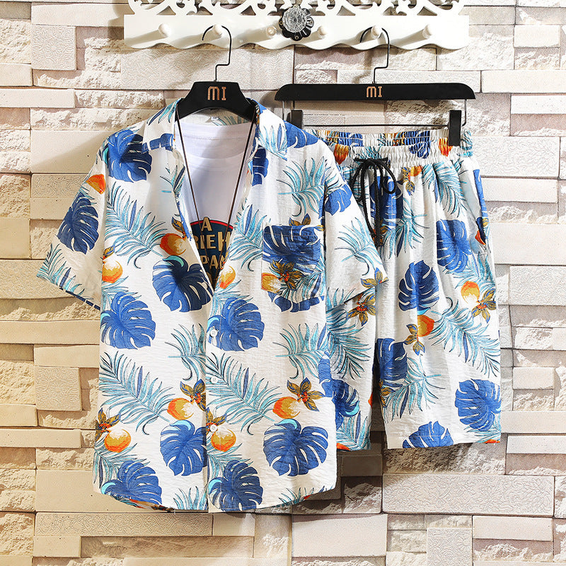 Men’s Colorful Printed Summer Shirt – Lightweight Short Sleeve Casual Shirt, M–5XL