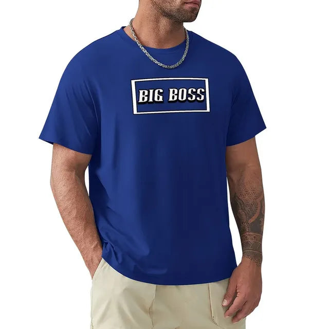 Big Boss Box Design Men’s Stretch T-Shirt – Casual Graphic Tee, S–4XL