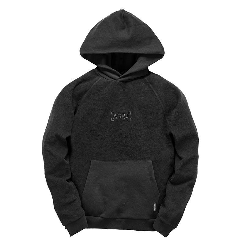Men’s 95% Cotton Hooded Sweater – Loose-Fit Solid Color Casual Pullover, 3 Colors, M–3XL