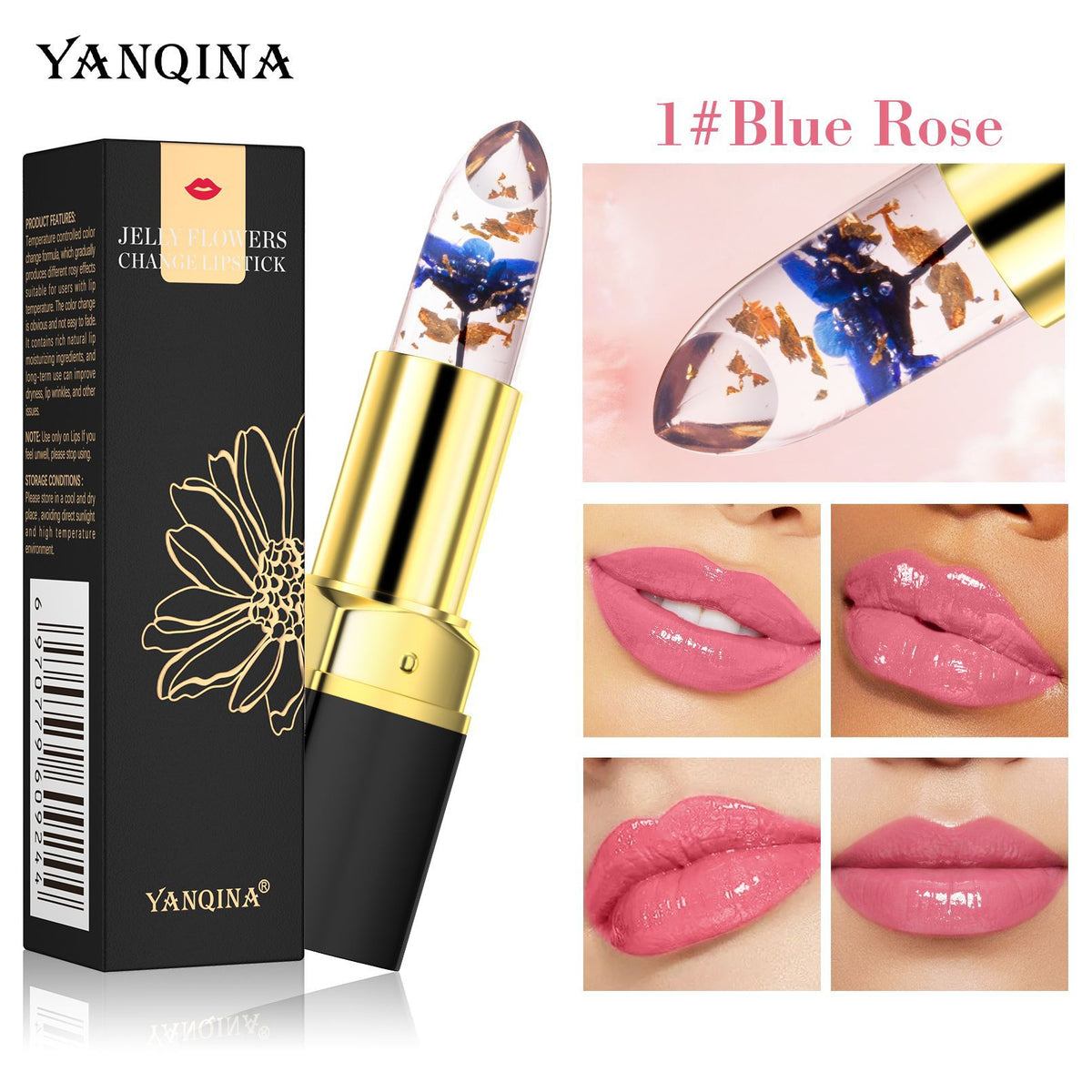 YANQINA Color-Changing Lipstick with Moisturizing Jelly
