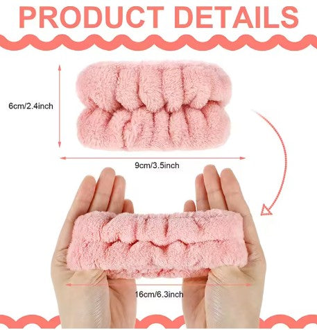 Microfiber Wrist Wash Band Towel – Soft Absorbent Face Washing Wristbands for Skincare & Fitness