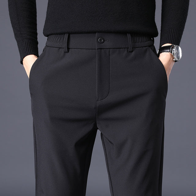 Men’s Slim-Fit Stretch Casual Pants – Comfortable Everyday Trousers – USA