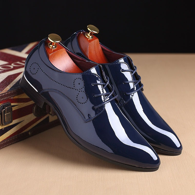 Men’s Leather Business Casual Shoes – Classic Dress Footwear