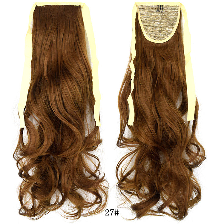 50cm Invisible Ponytail Hair Extension for Women – High-Temperature Silk, 47 Colors
