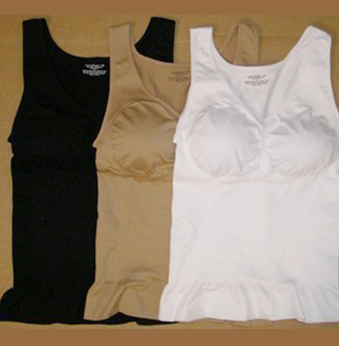Women’s Long Layered Tank Top with Chest Padding – Sleeveless Casual Top