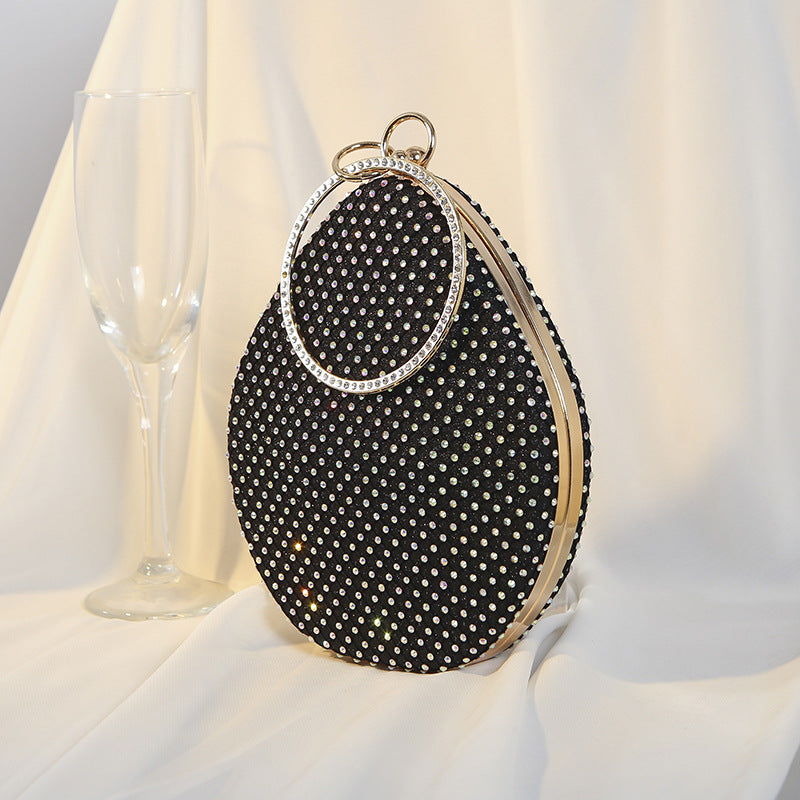 Luxury Pearl Rhinestone Clutch Bag for Women – Elegant PU Evening Shoulder & Crossbody Purse