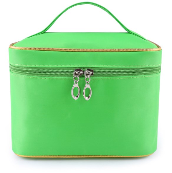 Portable Square Toiletry Makeup Bag with Handle