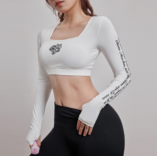 Summer Dragon Print Hollow Long Sleeve T-Shirt for Women