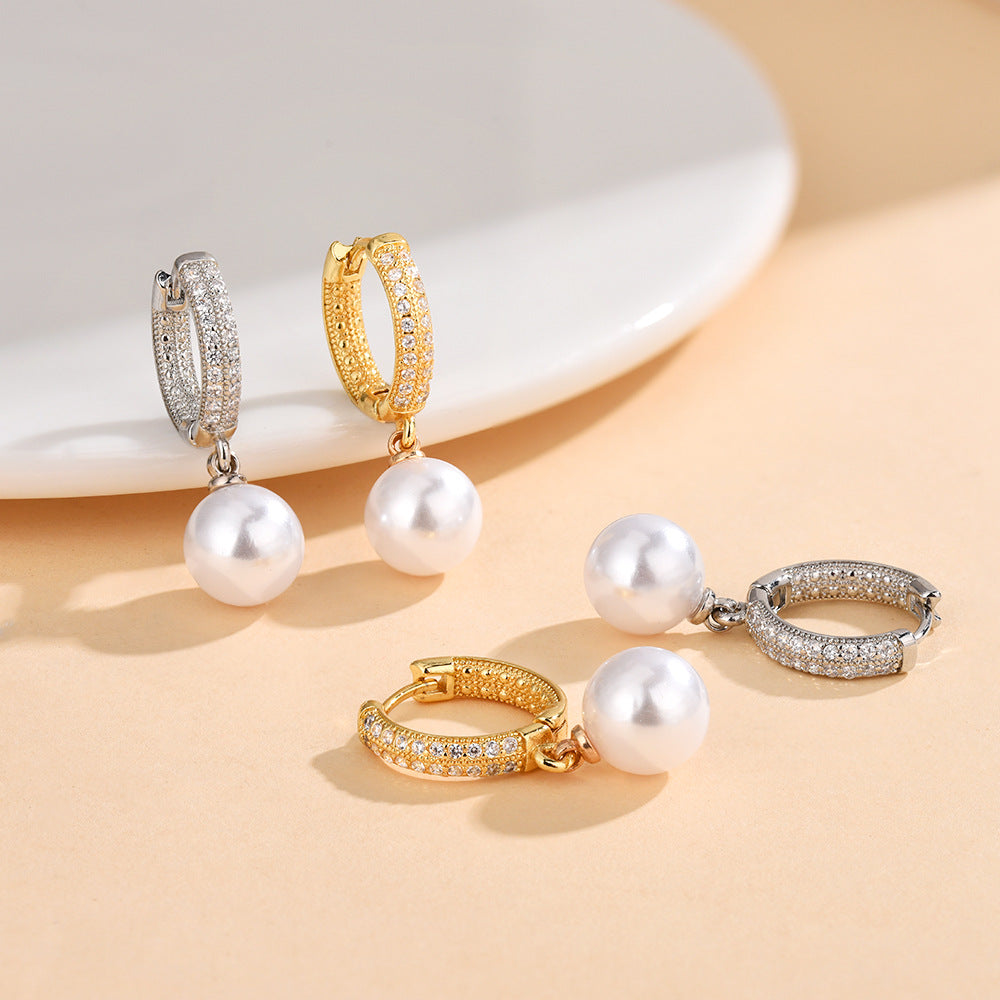 Long Pearl Earrings for Women – Elegant Dangle Statement Jewelry