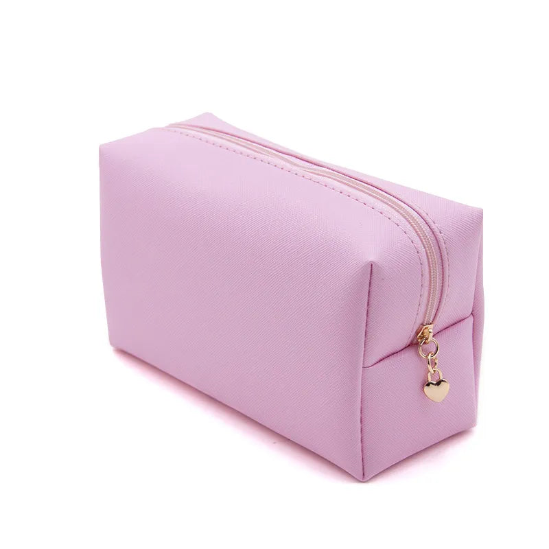 PU Leather Cosmetic Bag – Large Capacity Waterproof Travel Organizer