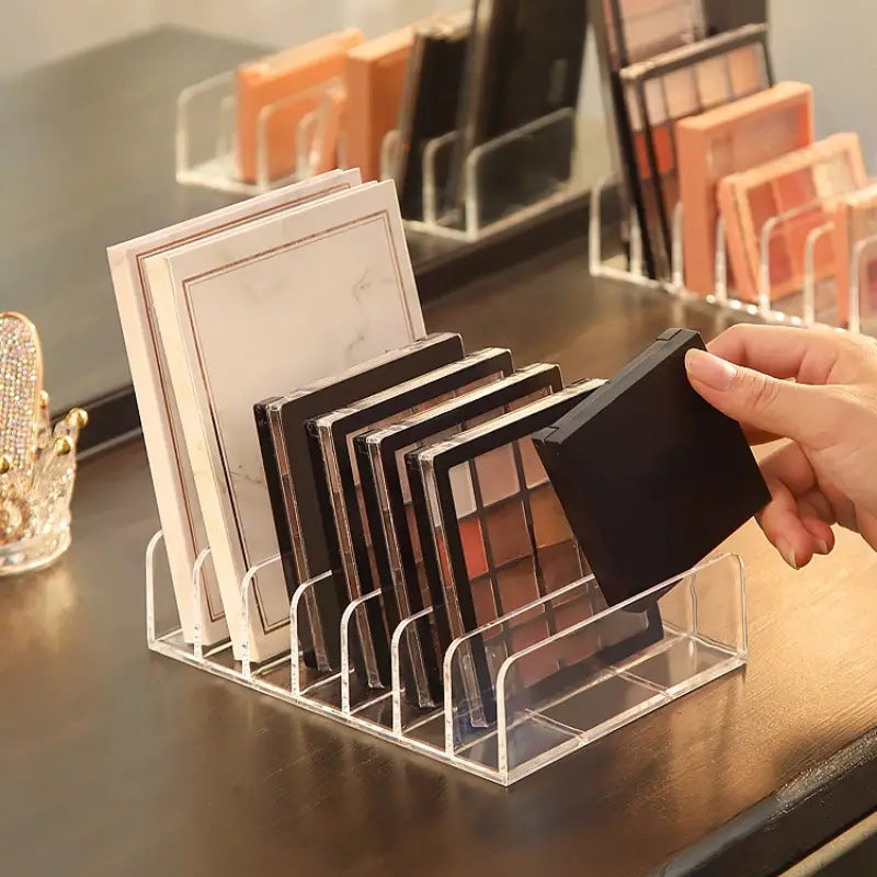 Acrylic Makeup Organizer for Eye Shadow Palette Display