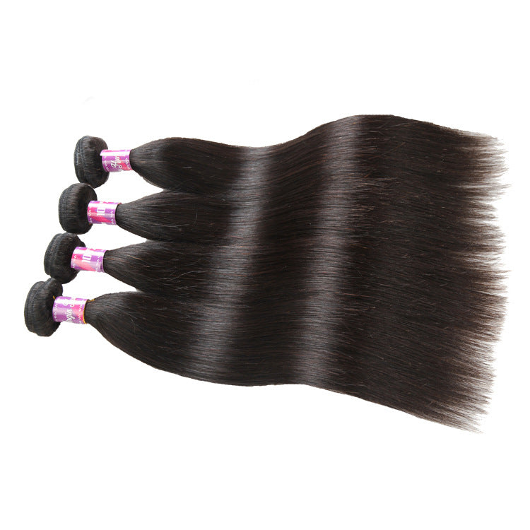 Brazilian Straight Human Hair Extensions – Natural Real Hair, 8–30 Inch