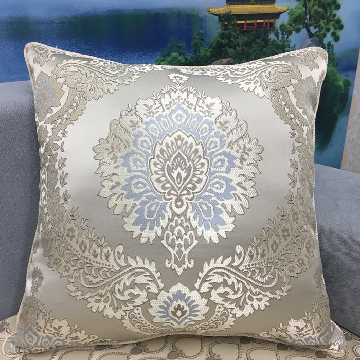 European Style Sofa Pillow Cover – Elegant Checkered Decorative Cushion