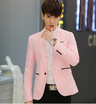 Men’s Korean Slim Fit Cotton Blazer – Smart Casual Spring & Fall Jacket, M–5XL