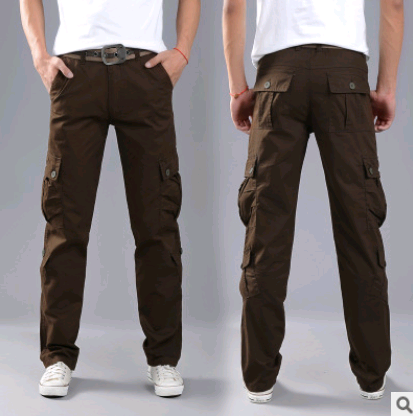 Men’s Multi-Pocket Military Cargo Pants – Casual Utility Trousers