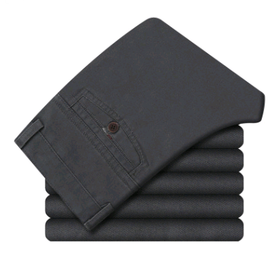 Men’s Cotton Casual Trousers – Autumn & Winter Everyday Pants